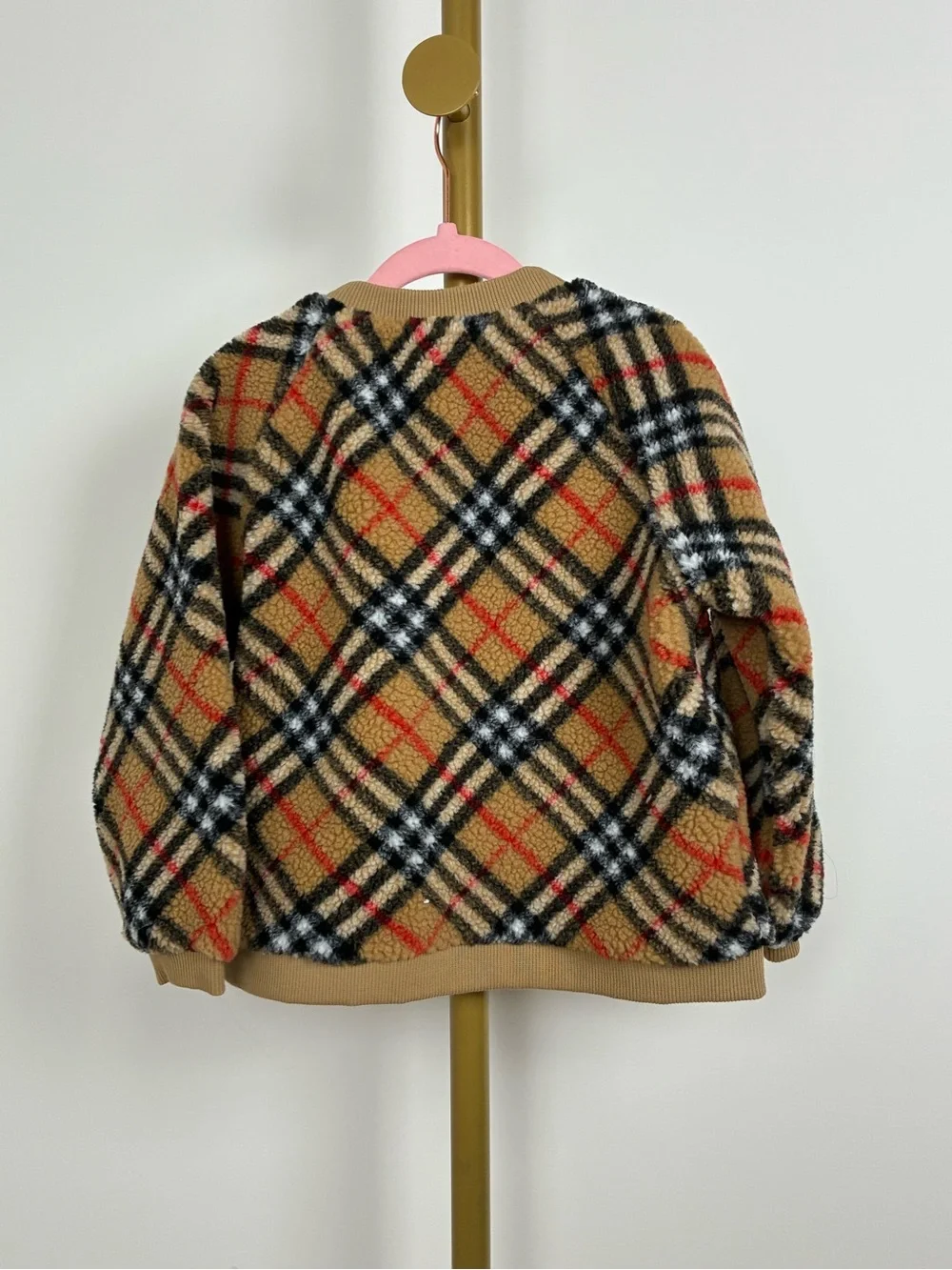 Burberry Kids vintage check fleece pullover